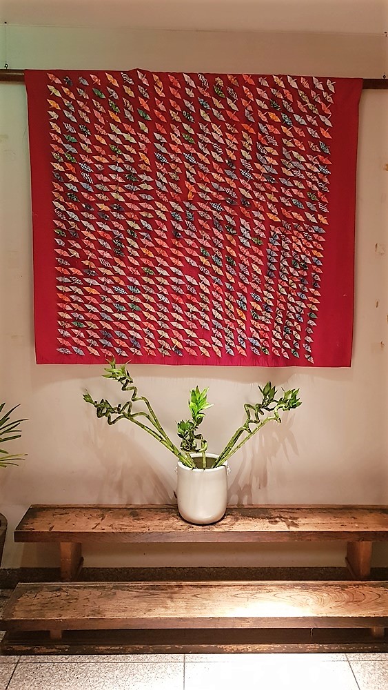 Déco origami au "Sushi Gonpachi Shibuya"