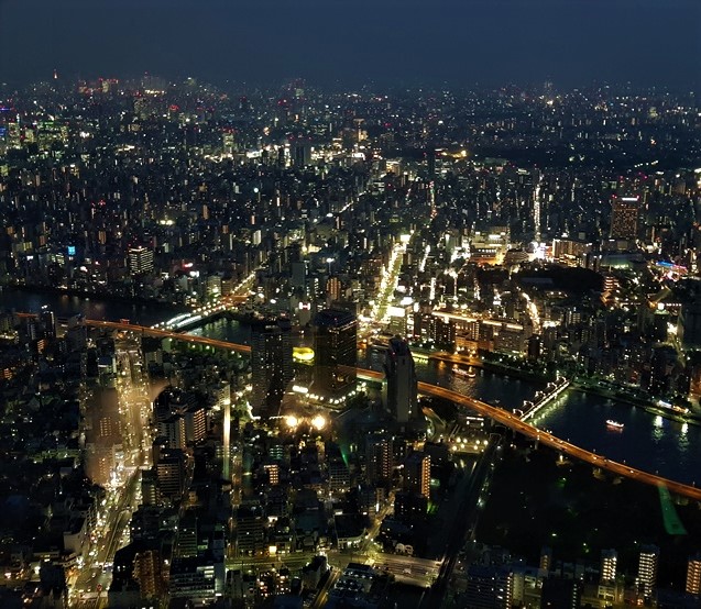 Vue de Tokyo depuis la tour Skytree