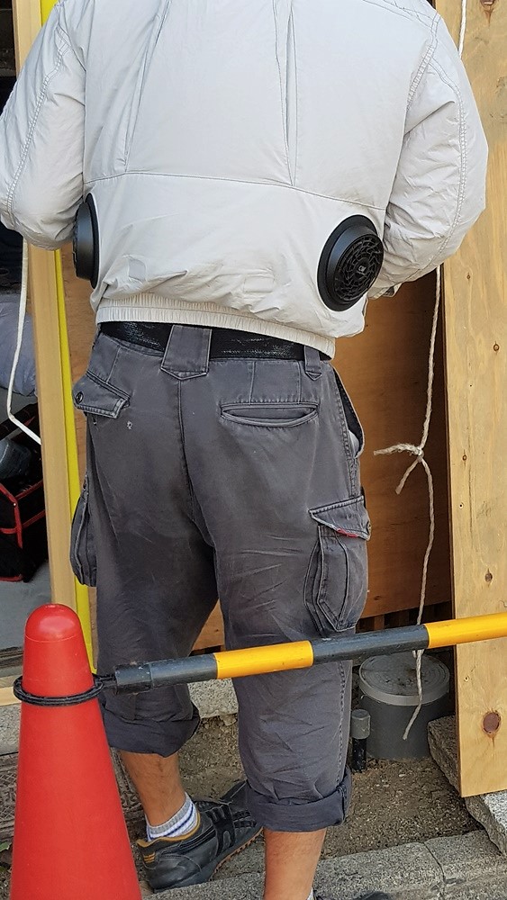 Blouson avec ventilateurs intégrés