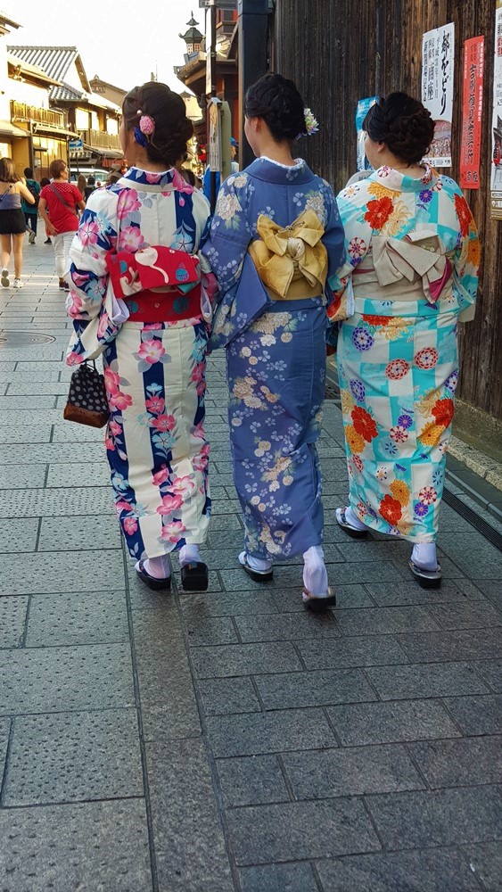 Japonaises en kimono à Kyoto Japon