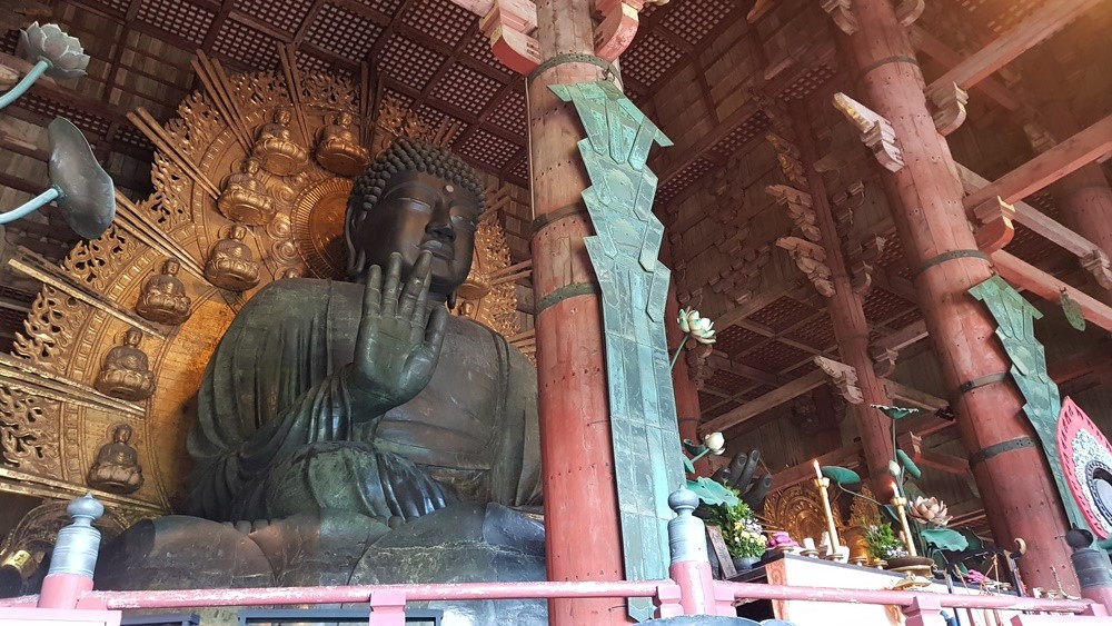 Statue en bronze de Bouddha assis