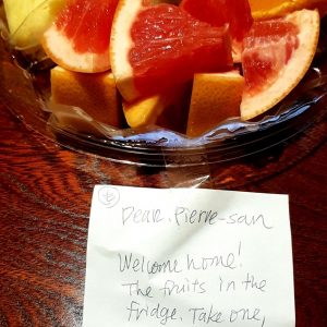 Fruits frais dans notre ryokan